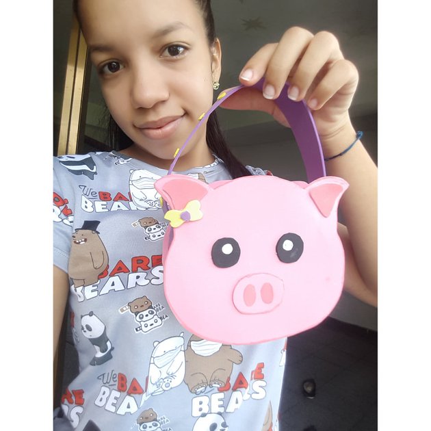 ESP ENG Bricolaje Linda cartera de cerdita tutorial DIY Cute piggy