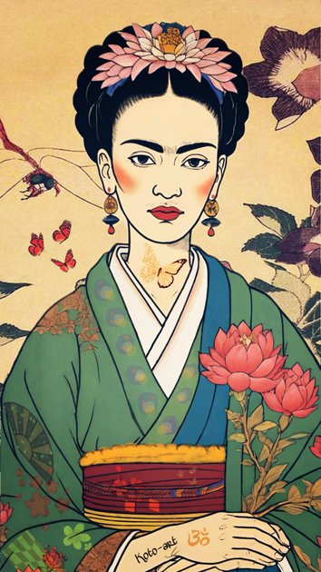 Frida Kahlo in Japan フリーダ・カーロ、日本にて' [English and
