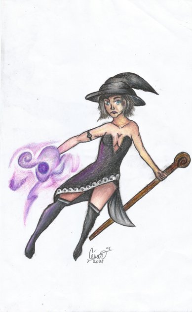 Sorceress of light, Hechicera de la luz [Eng/Esp] (Draw/Dibujo)