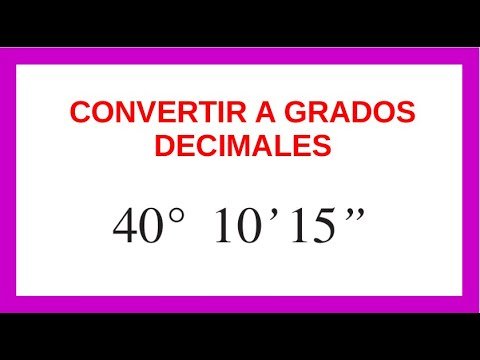 🎯 Conversión de grados a grados decimales | Ejemplo 2 resuelto paso a paso — Hive