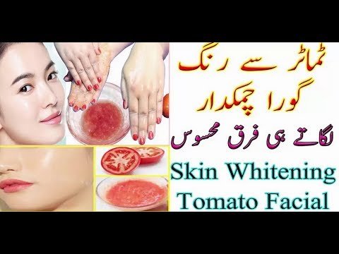 Skin Whitening Tomato Facial Easy Step to Make in Home Glowing