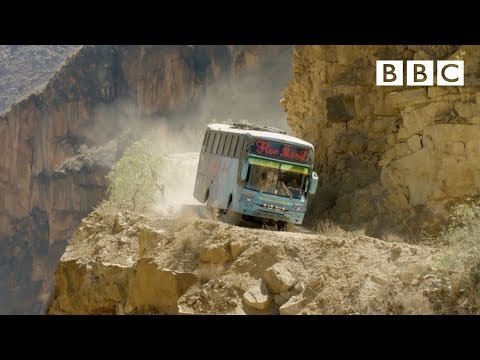 The world's most dangerous bus route 😱 | Mountain: Life at the Extreme - BBC — Hive