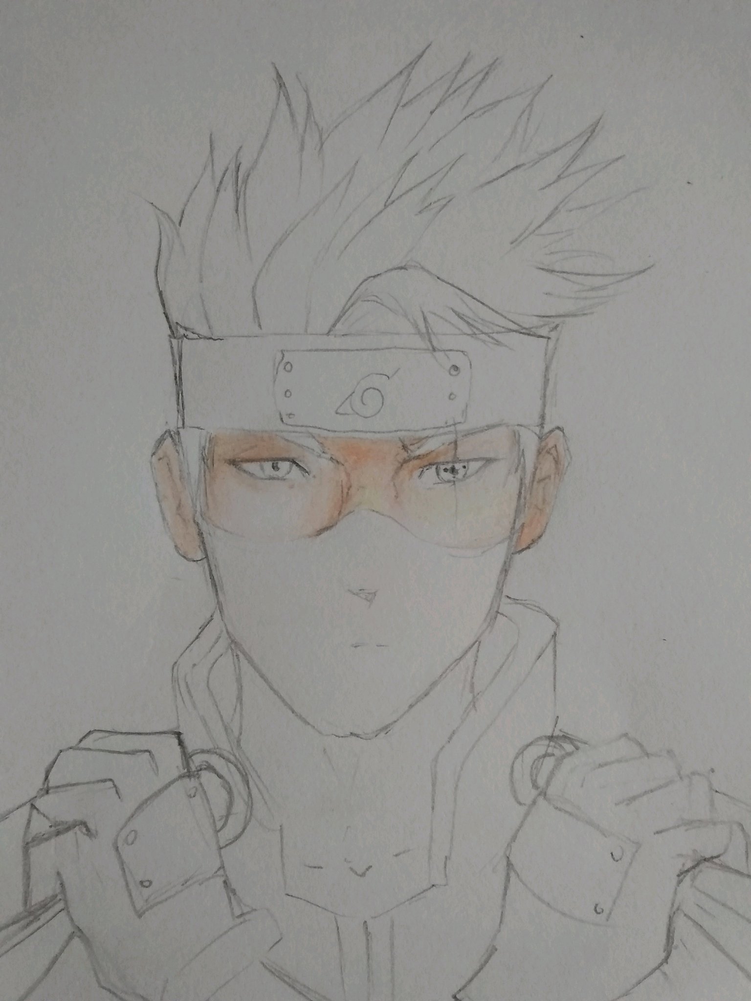 ESP/ENG] ⚡Dibujando a Kakashi Sensei⚡ — Hive