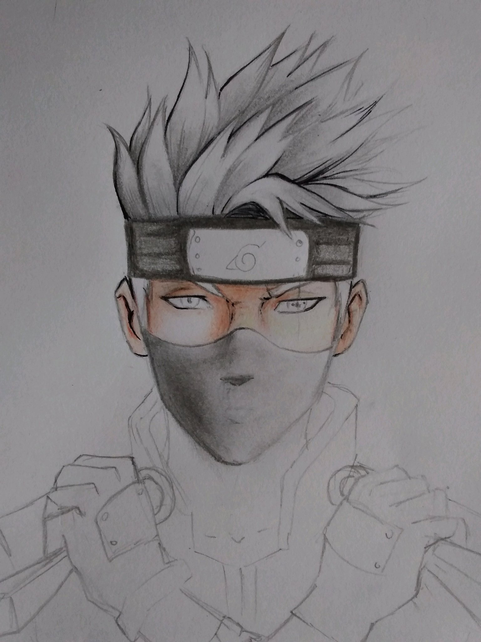 ESP/ENG] ⚡Dibujando a Kakashi Sensei⚡ — Hive