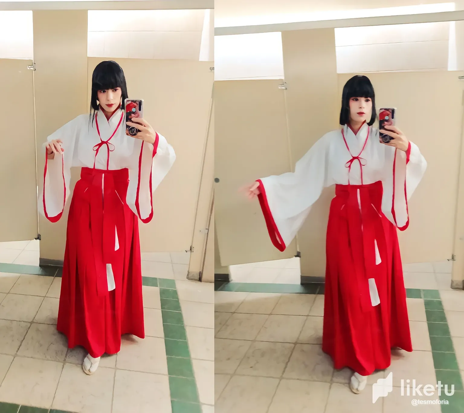 Traje de best sale sacerdotisa japonesa