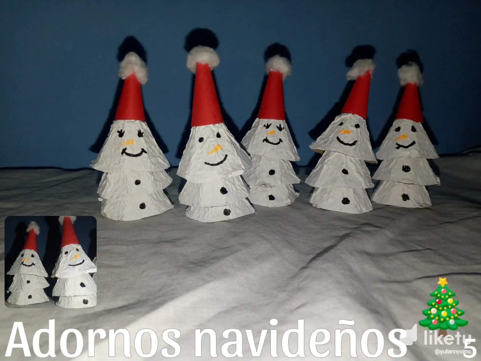 Muñeco de navidad reciclado sales