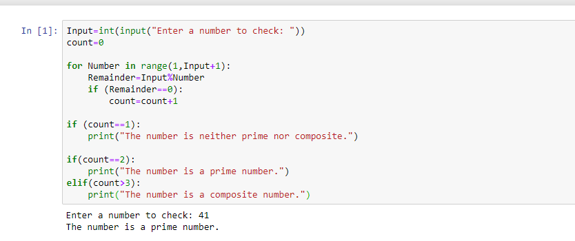 PYTHON PROGRAM TO CHECK A NUMBER FOR PRIME OR COMPOSITE!! — Hive