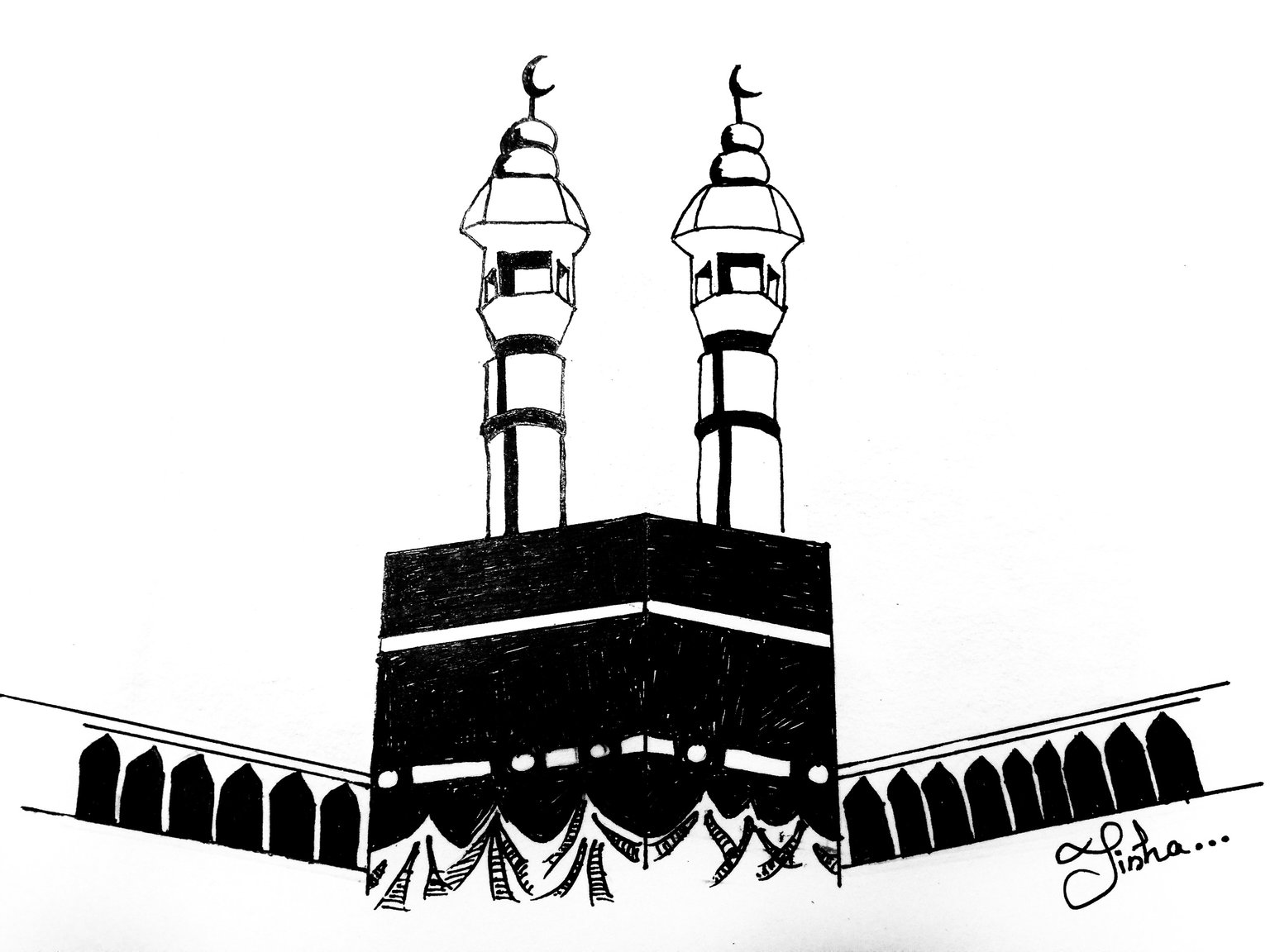 Makkah  Drawing Skill