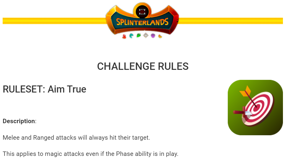 Aim True weekly challenge