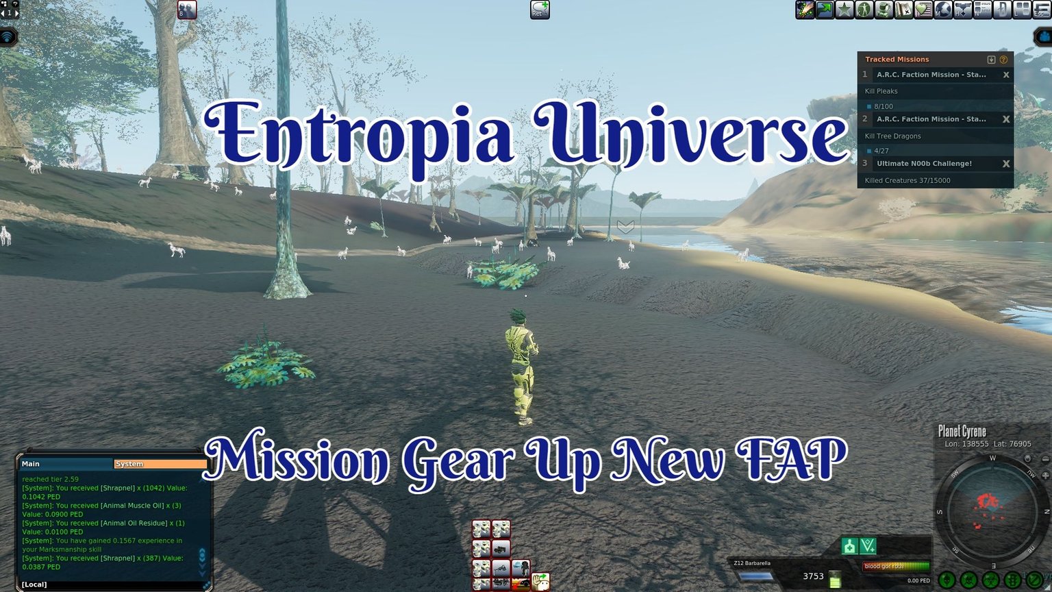 Entropia Universe | Cyrene Mission Gear Up New FAP Collecting Part — Hive