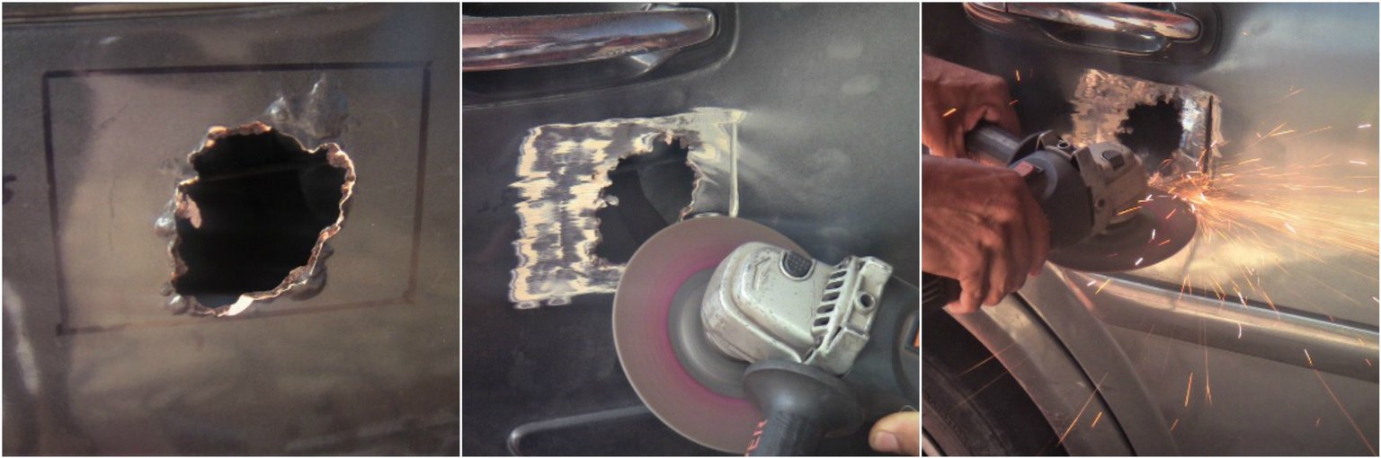 Repairing a pitting on your vehicle Reparación de picadura en tu