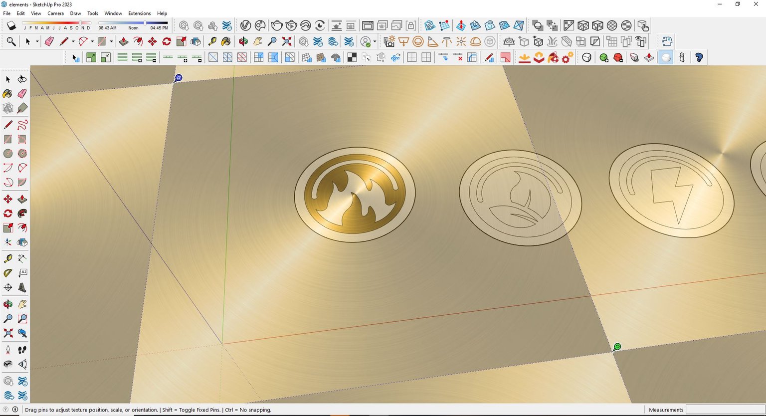 I create 3D Gold Emblems of Elements using Sketchup! (with process