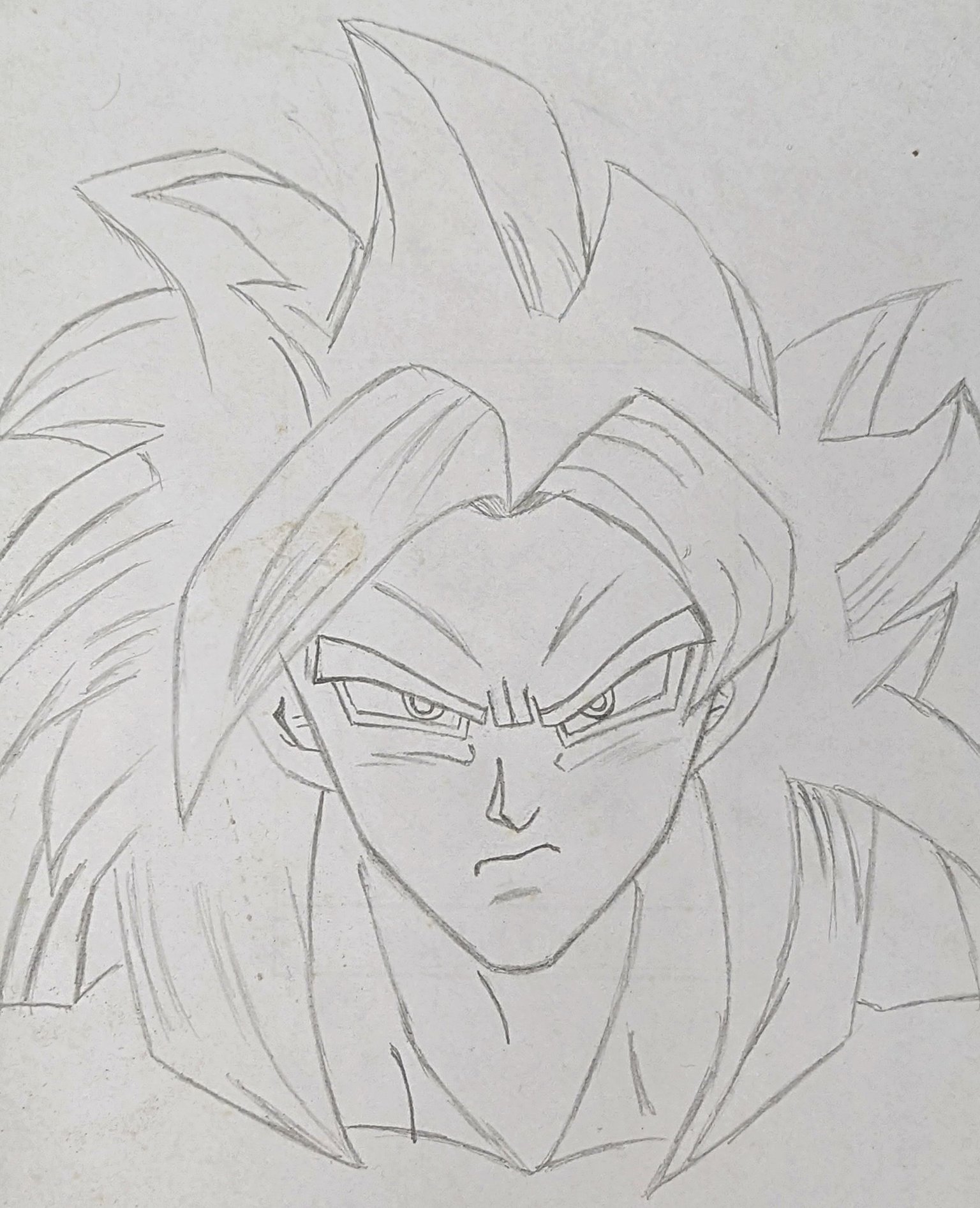 Drawing Anime Son Goku From Dragon Ball Z — Steemit