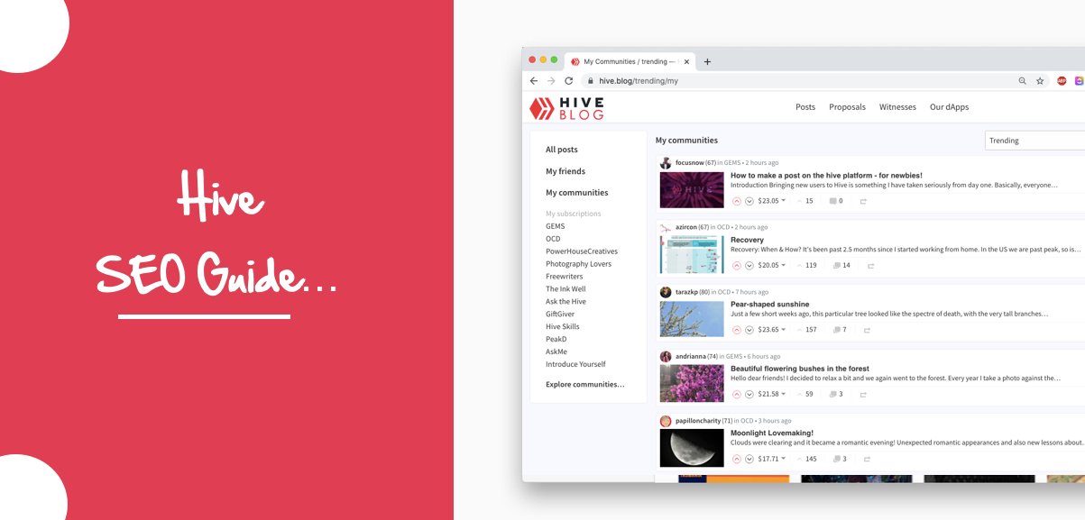 Hive SEO Guide — Introduction & Initial Thoughts — Hive