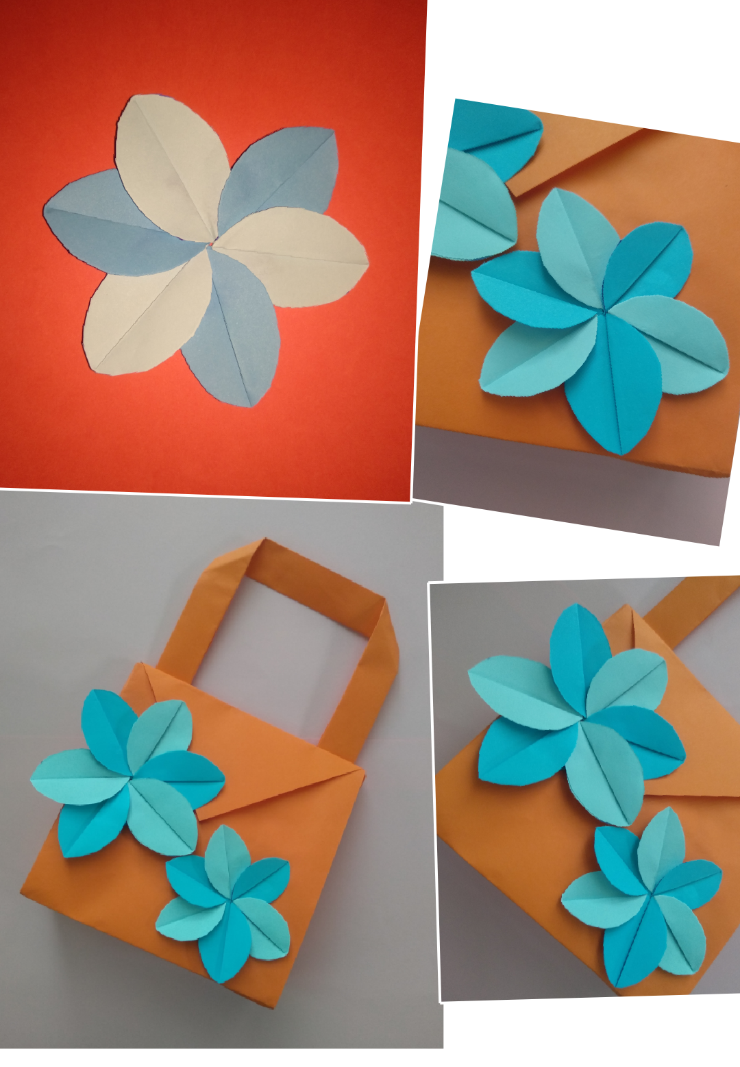 Origami Gift Bag with Two Flowers — Hive