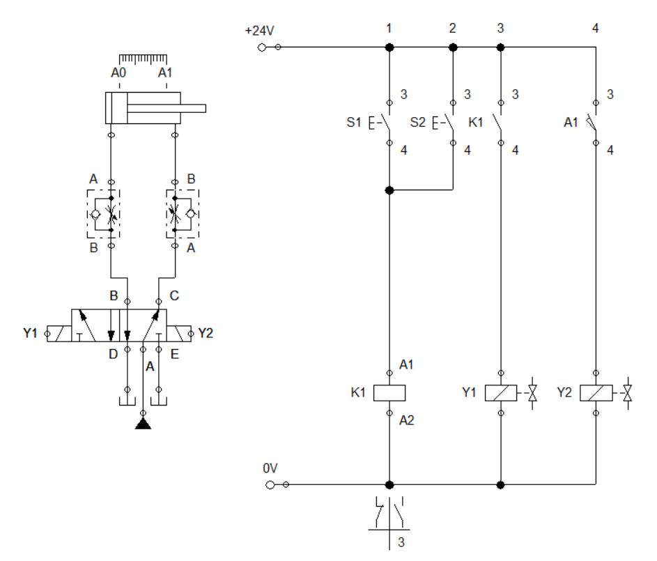 Electro-Hydraulic Basics: Two ways in Implementing OR logic - STEMGeeks