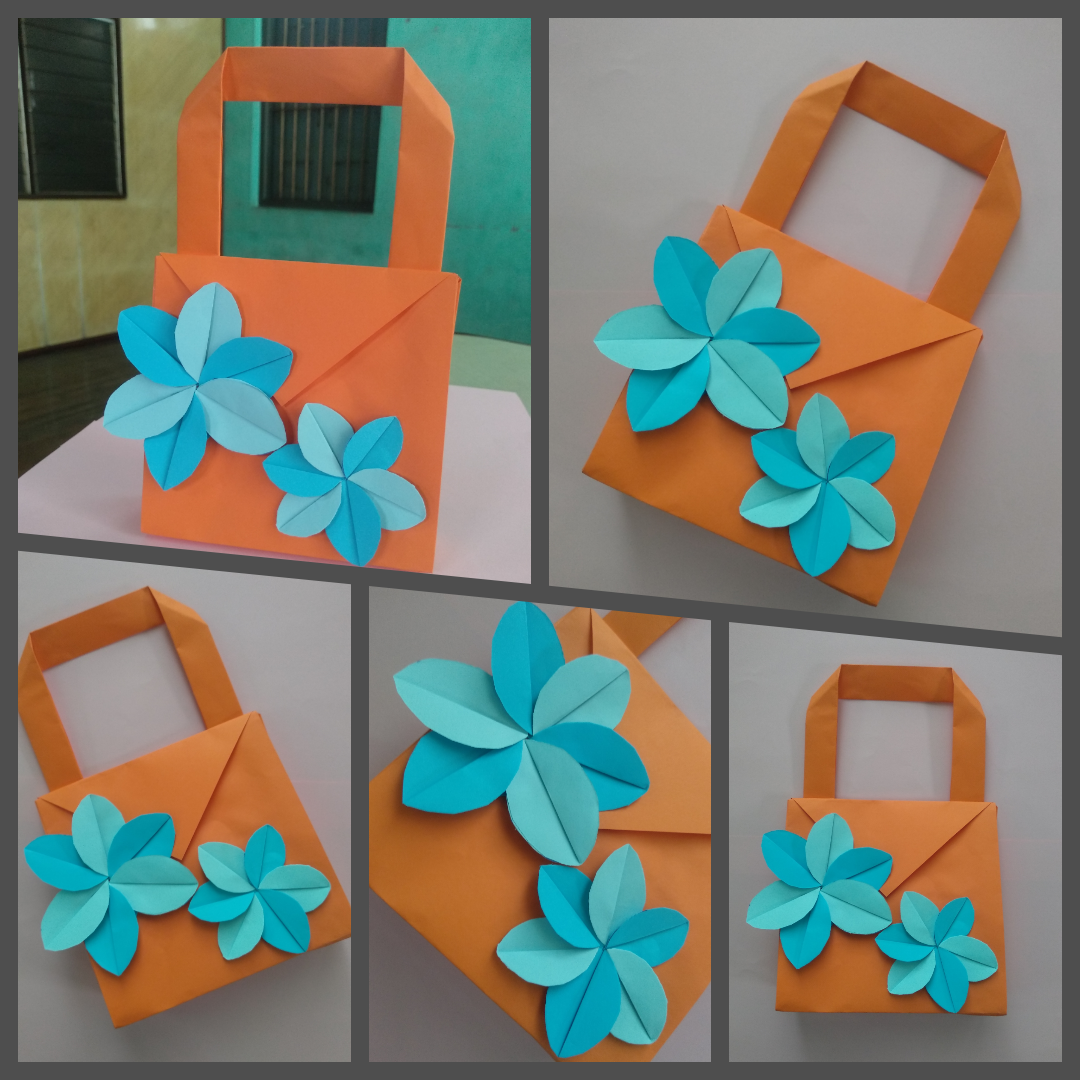 Origami Gift Bag with Two Flowers — Hive