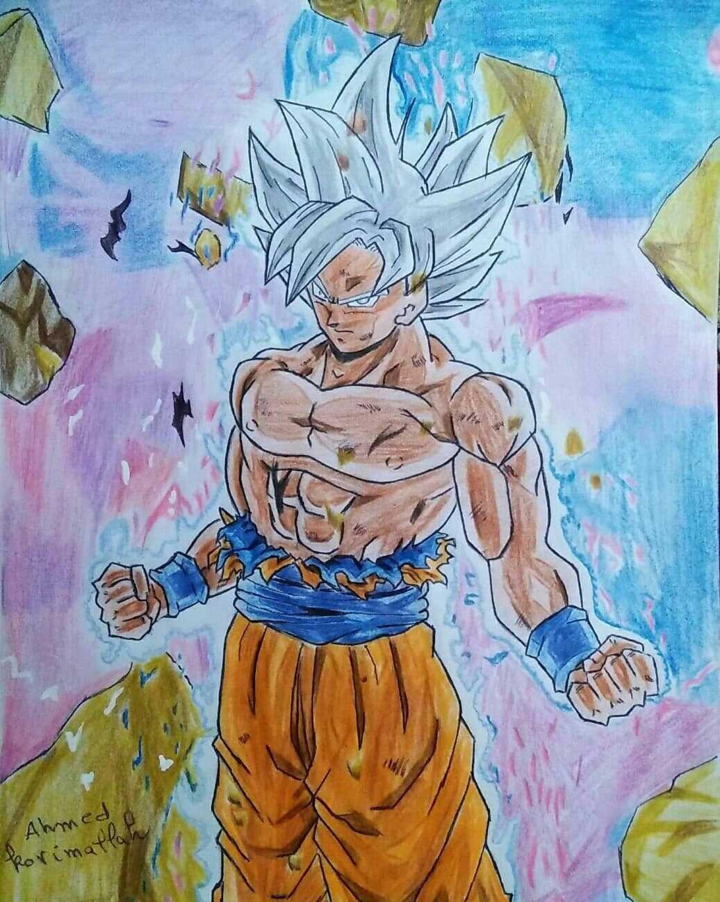 Painting of Goku Super Saiyajin Blue. — Steemit