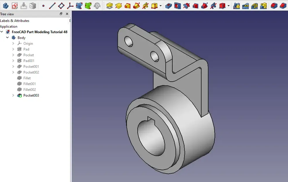 FreeCAD Part Modeling Tutorial 48 — Hive