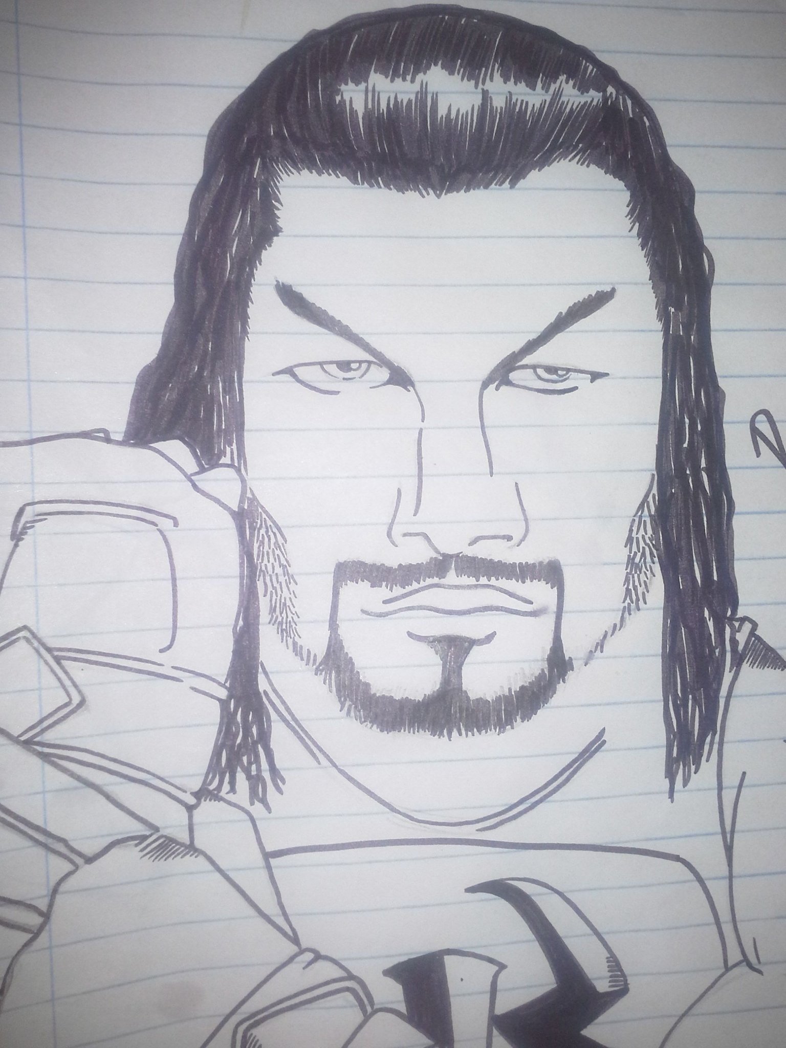 Pin by Mayra Colon on Roman  Roman reigns smile Roman reigns drawing Roman  reigns family