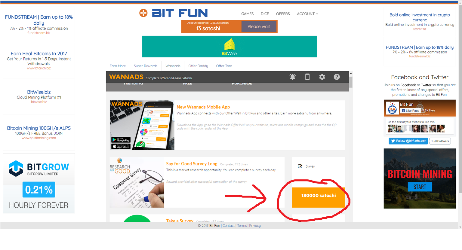 How Much Free BTC I Earned From BitFun Tutorial — Hive
