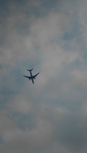 Avión en el cielo