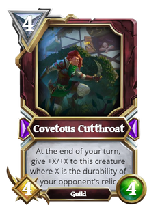 The buffed *Covetous Cutthroat*