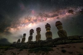 🌌 SpacePicture of a Day: The Guardians of Rapa Nui beneath the Milky Way 🪐