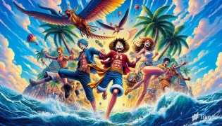 Le pedi a una IA que creara un fondo de pantalla de One Piece y creo esto...