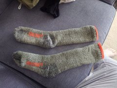 Going on a hike through the snow covered woods