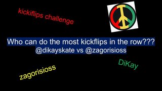 Who can do the most kickflips in a row?? || DiKay vs Zagorisios