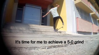 New trick!! 5-0 grind