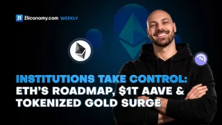 Institutions Take Control: ETH’s Roadmap, $1T Aave & Tokenized Gold Surge