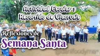 💜🕯‎School Activity: Stations of the Cross and Holy Week Reflections. / ‎🕯💜Actividad Escolar: Recorrido del Vía Crucis y Reflexiones de Semana Santa