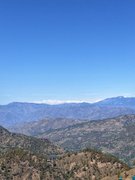 After so long, the distant mountains finally showed themselves. 🏔️🌞🌿🧡🩵