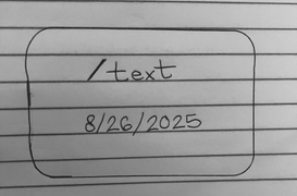 text August 26, 2025