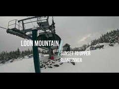 Loon Mountain - Sunshine to Rumrunner (Top of Mountain to Bottom) - Ski The East #loonmountain