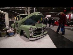 Crazy Hot Rod and some muscle cars at Classic Car Show NEC