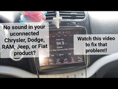 How to fix a no sound condition on your Chrysler, Dodge, Jeep, RAM, or Fiat product with UConnect