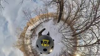 Backcountry Snow Skating in the Park