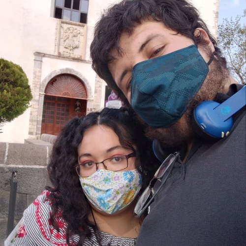 Mi novia y yo en nuestro viaje a Huasca de Ocampo