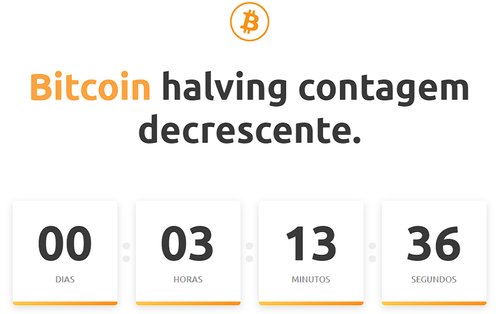 Bitcoin Halving Countdown.