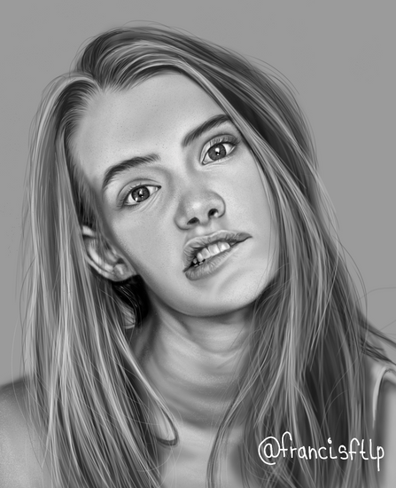 Francisftlp-Digital Drawing-Girl in black and white.png