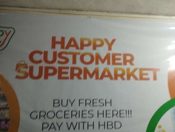 I visited Happy Customer Supermarket & paid Hive Dollars & here is my review