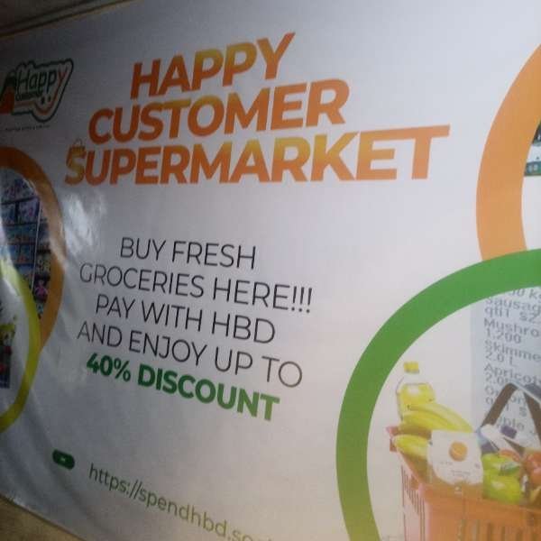I visited Happy Customer Supermarket & paid Hive Dollars & here is my review