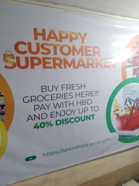 I visited Happy Customer Supermarket & paid Hive Dollars & here is my review