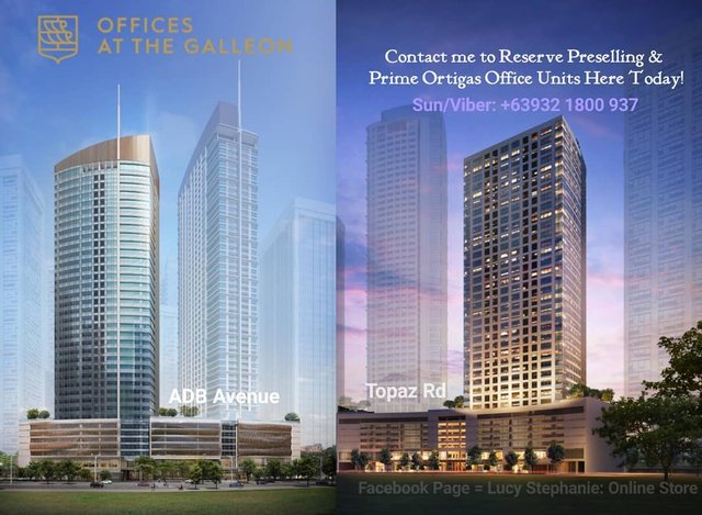Offices at the Galleon in Ortigas is the place to be! Mixed-use property by Ortigas Land