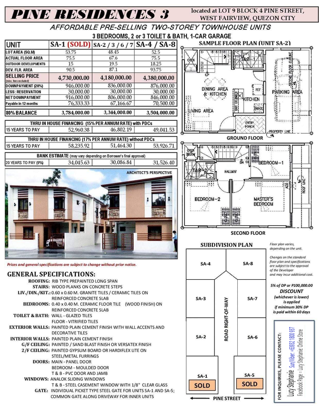 West Fairview affordable townhouses for sale