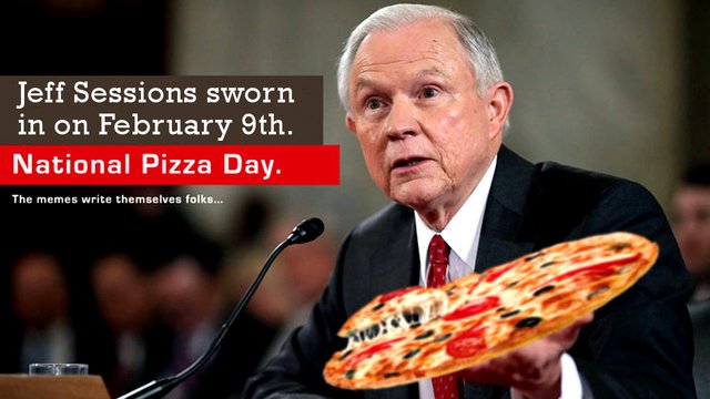 #PizzaGate Part 11: "Fake News", Search Trends, Jeff Sessions, #NationalPizzaDay, and MORE