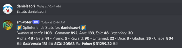$stats command